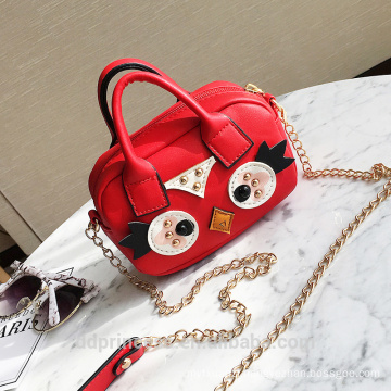 summer cartoon single shoulder bags for girls red cute hand carry bag